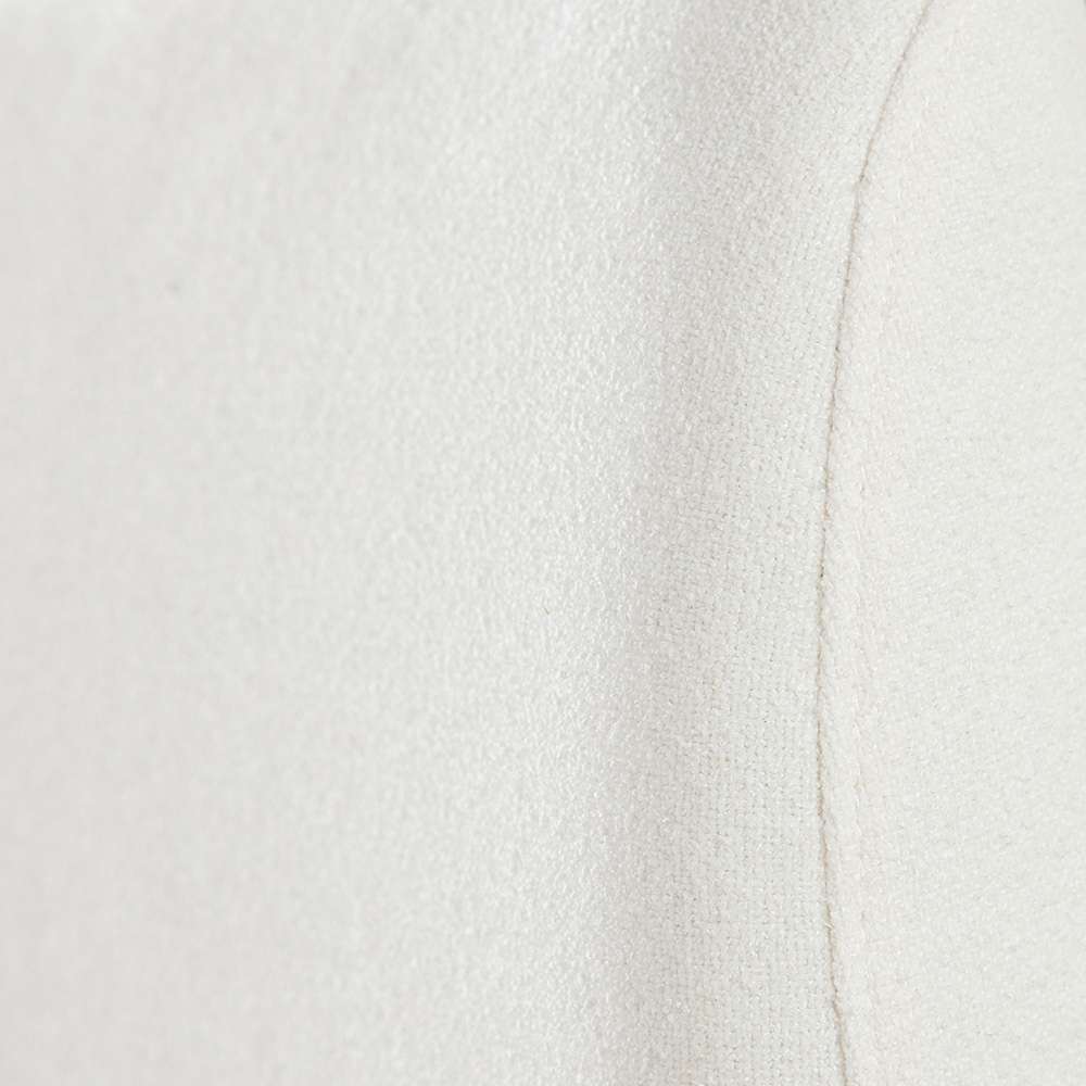 Diamond Sofa - Eve Queen Bed in Elite Ivory Fabric w/ Contoured Headboard & Footboard - EVEIVQUBED veiw 3