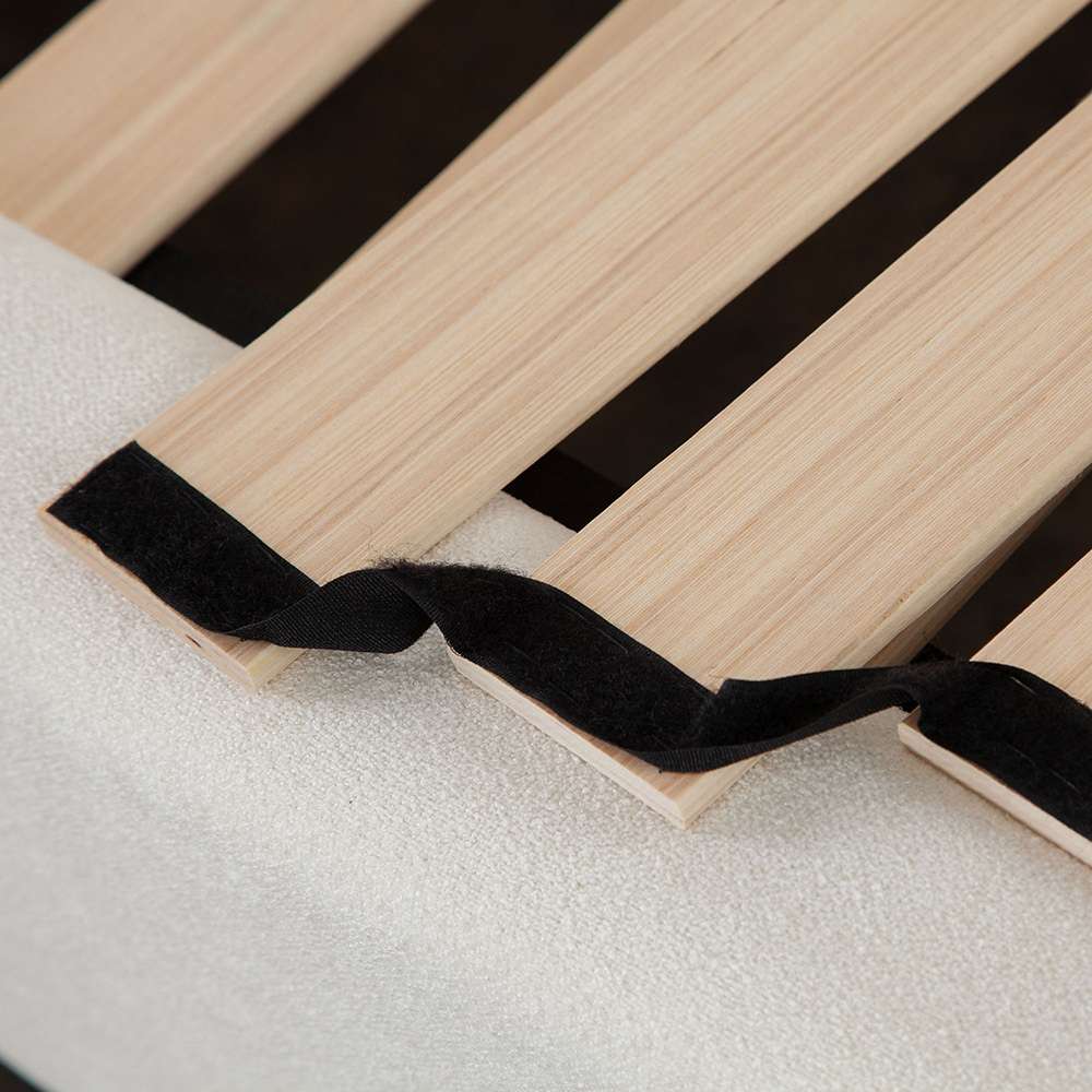 Diamond Sofa - Eve Queen Bed in Elite Ivory Fabric w/ Contoured Headboard & Footboard - EVEIVQUBED veiw 8