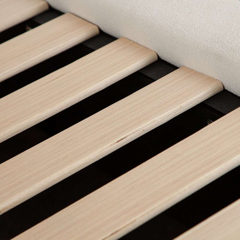 Diamond Sofa - Eve Queen Bed in Elite Ivory Fabric w/ Contoured Headboard & Footboard - EVEIVQUBED veiw 9