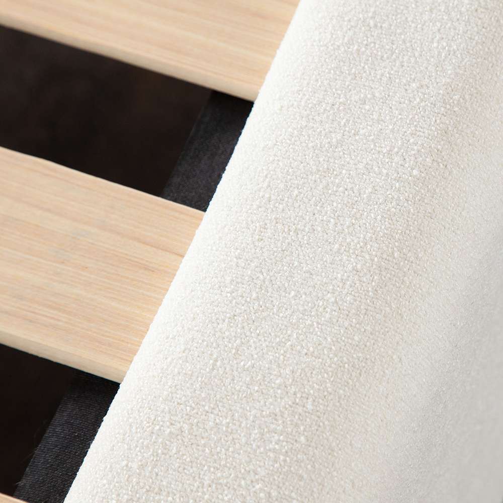 Diamond Sofa - Eve Queen Bed in Elite Ivory Fabric w/ Contoured Headboard & Footboard - EVEIVQUBED veiw 10