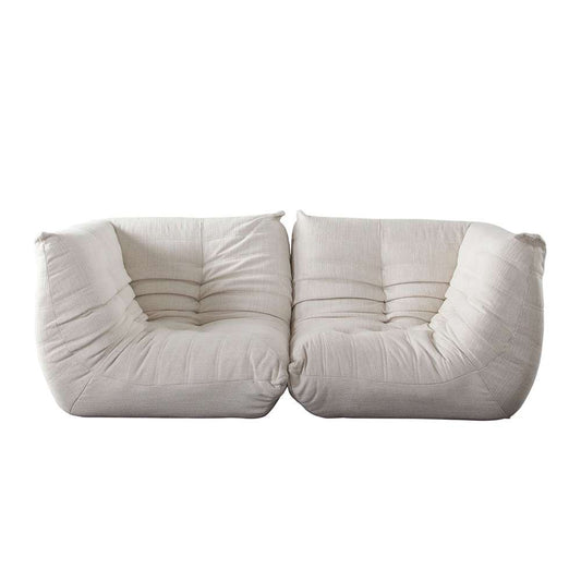 Diamond Sofa - Ezra 2PC Modular Sofa in Cream Fabric - EZRA2SCCM veiw 1
