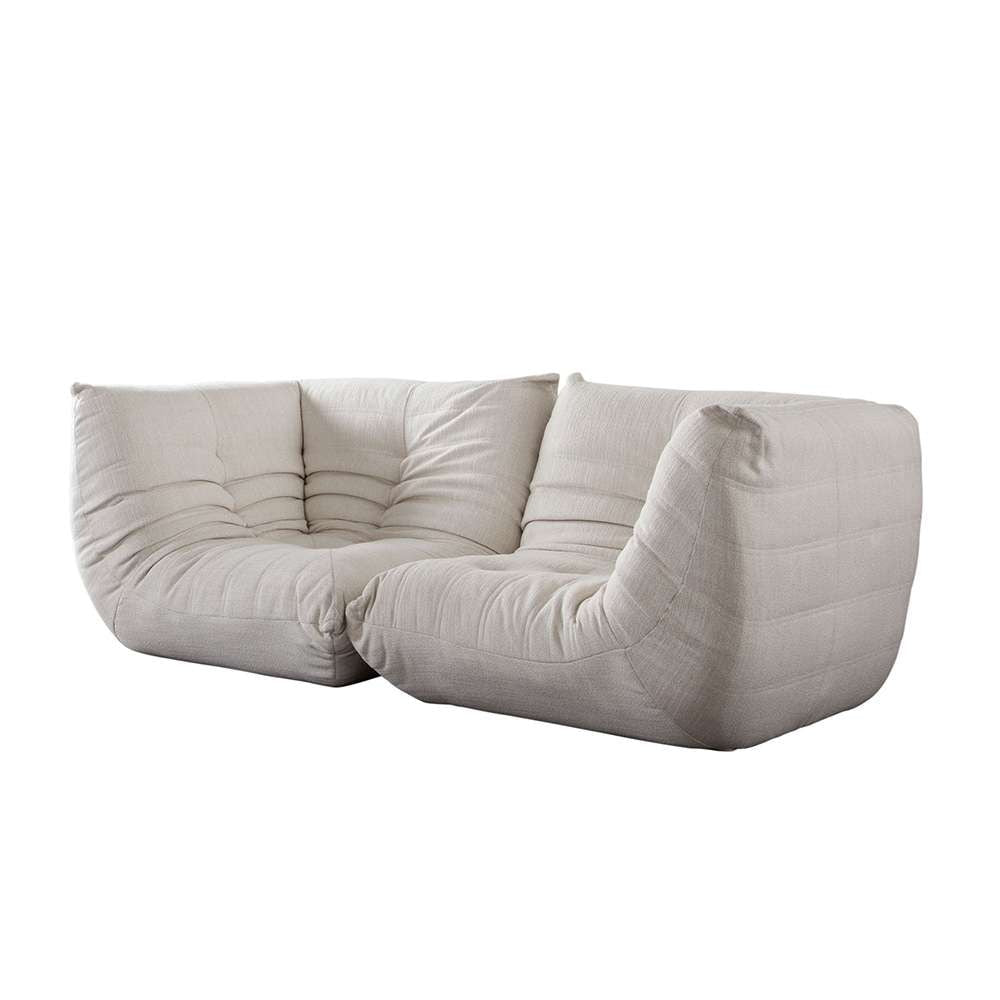 Diamond Sofa - Ezra 2PC Modular Sofa in Cream Fabric - EZRA2SCCM veiw 2