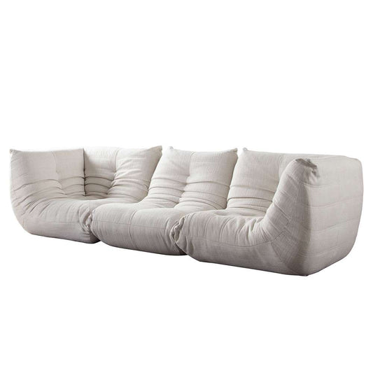 Diamond Sofa - Ezra 3PC Modular Sofa in Cream Fabric - EZRA2SC1ACCM veiw 2