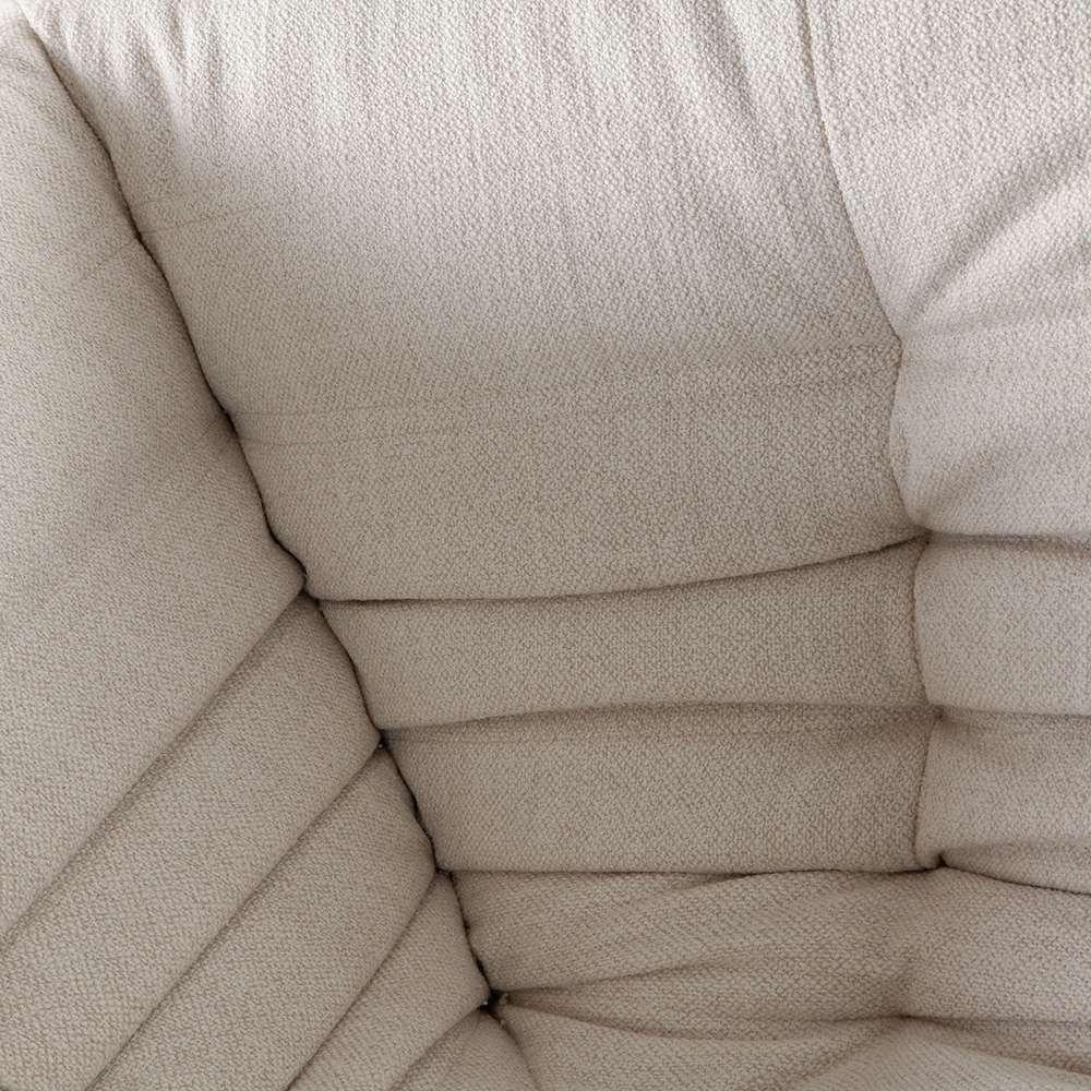 Diamond Sofa - Ezra 5PC Corner Sectional in Cream Fabric - EZRA3SC2ACCM veiw 7