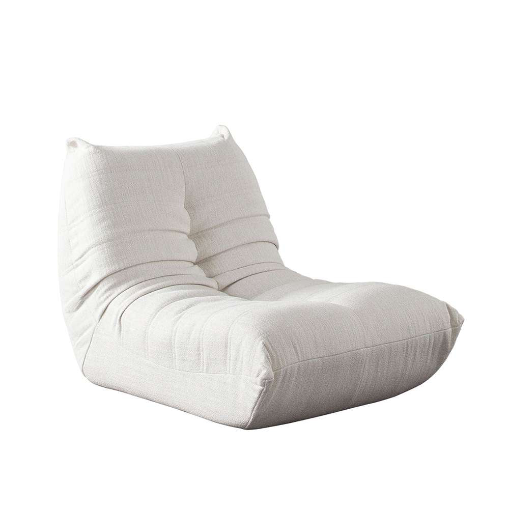 Diamond Sofa - Ezra Armless Chair in Cream Fabric - EZRAACCM veiw 2