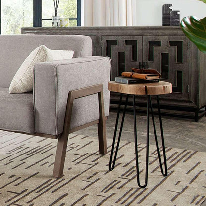 Diamond Sofa - Joss Natural Acacia One of a Kind Live Edge Accent Table w/ Black Hairpin Legs - JOSSETNA veiw 6