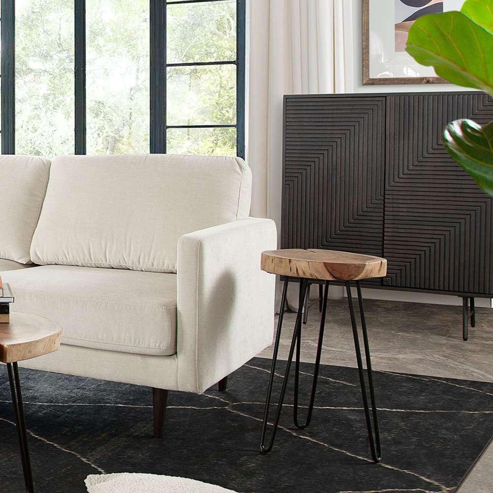 Diamond Sofa - Joss Natural Acacia One of a Kind Live Edge Accent Table w/ Black Hairpin Legs - JOSSETNA veiw 7