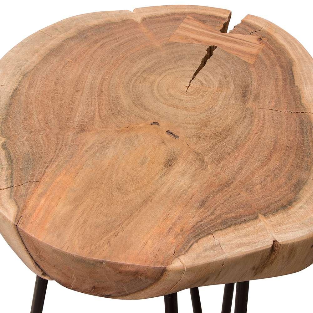 Diamond Sofa - Joss Natural Acacia One of a Kind Live Edge Accent Table w/ Black Hairpin Legs - JOSSETNA veiw 12