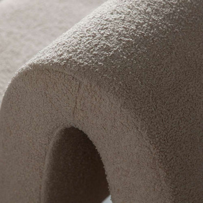 Diamond Sofa - Lana Accent Chair in Camel Looped Shearling Fabric - LANACHCA veiw 3