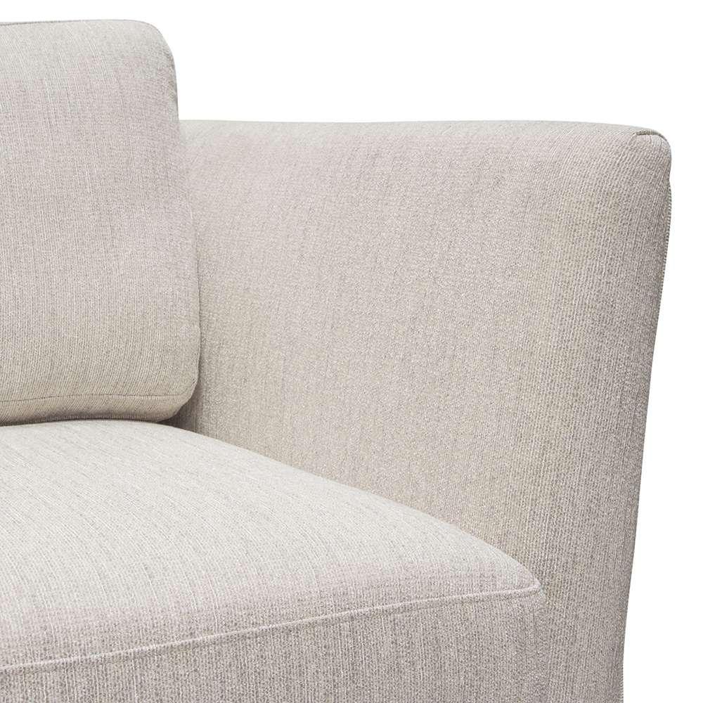 Diamond Sofa - Lane Chair in Light Cream Fabric with Gold Metal Legs - LANECHCM veiw 4