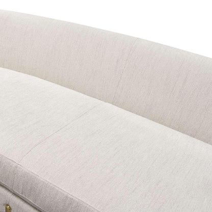 Diamond Sofa - Lane Sofa in Light Cream Fabric with Gold Metal Legs - LANESOCM veiw 6