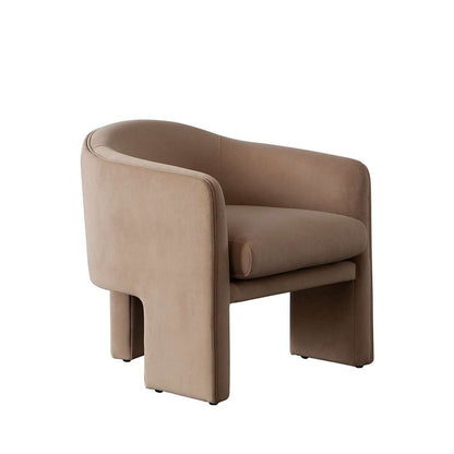 Diamond Sofa - Leyah Accent Chair in Camel Performance Velvet - LEYAHCHCA veiw 2