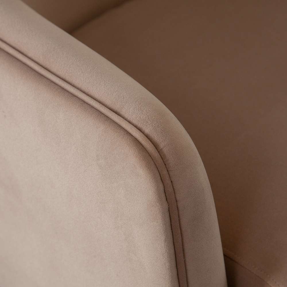 Diamond Sofa - Leyah Accent Chair in Camel Performance Velvet - LEYAHCHCA veiw 3
