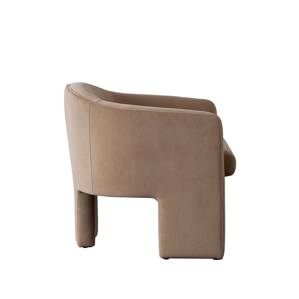 Diamond Sofa - Leyah Accent Chair in Camel Performance Velvet - LEYAHCHCA veiw 8