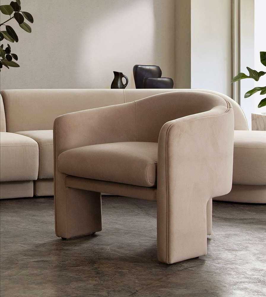 Diamond Sofa - Leyah Accent Chair in Camel Performance Velvet - LEYAHCHCA veiw 9