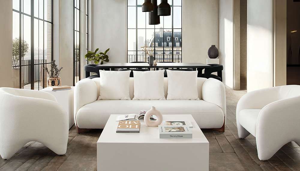 Diamond Sofa - Link Accent Chair in Elite Ivory Fabric - LINKCHIV veiw 8