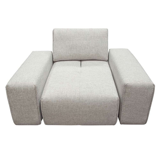 Diamond Sofa - Jazz Modular 1-Seater with Adjustable Backrest in Light Brown Fabric JAZZ1AC2ARLB veiw 2