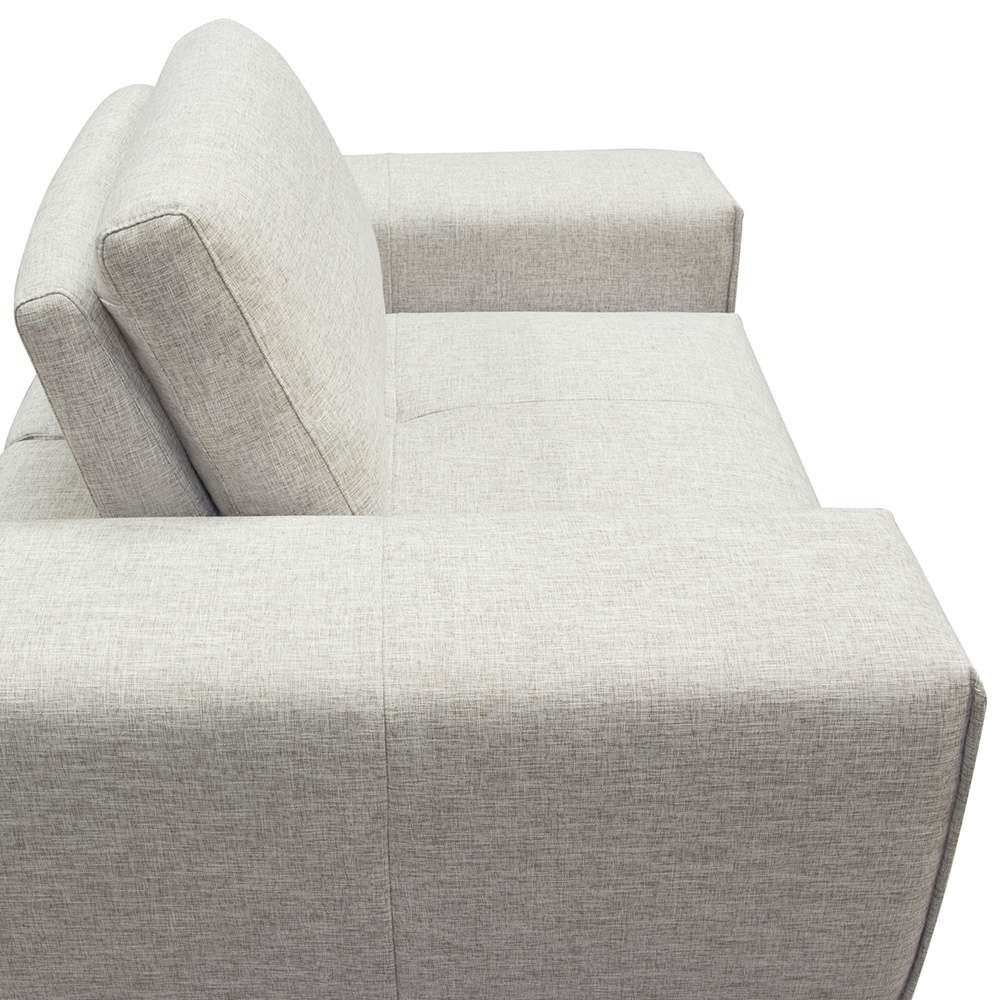 Diamond Sofa - Jazz Modular 1-Seater with Adjustable Backrest in Light Brown Fabric JAZZ1AC2ARLB veiw 3