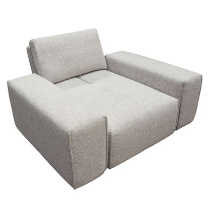 Diamond Sofa - Jazz Modular 1-Seater with Adjustable Backrest in Light Brown Fabric JAZZ1AC2ARLB veiw 8