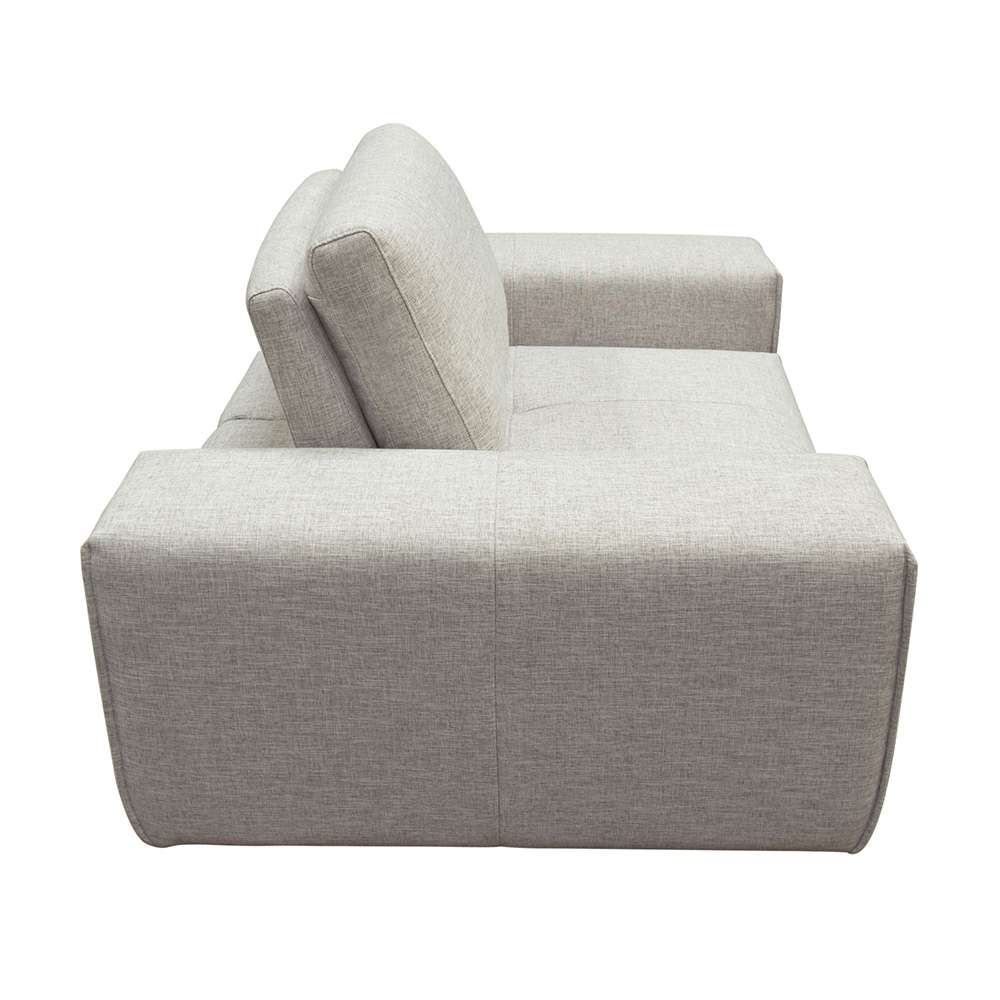 Diamond Sofa - Jazz Modular 1-Seater with Adjustable Backrest in Light Brown Fabric JAZZ1AC2ARLB veiw 9