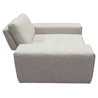 Diamond Sofa - Jazz Modular 1-Seater with Adjustable Backrest in Light Brown Fabric JAZZ1AC2ARLB veiw 10