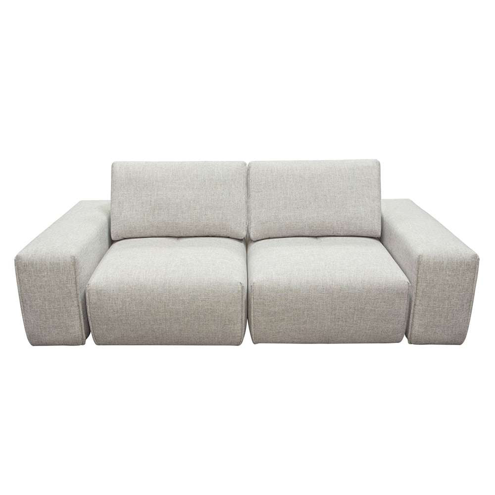 Diamond Sofa Jazz Modular 2-Seater with Adjustable Backrests in Light Brown Fabric - JAZZ2AC2ARLB veiw 1