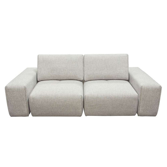 Diamond Sofa Jazz Modular 2-Seater with Adjustable Backrests in Light Brown Fabric - JAZZ2AC2ARLB veiw 1