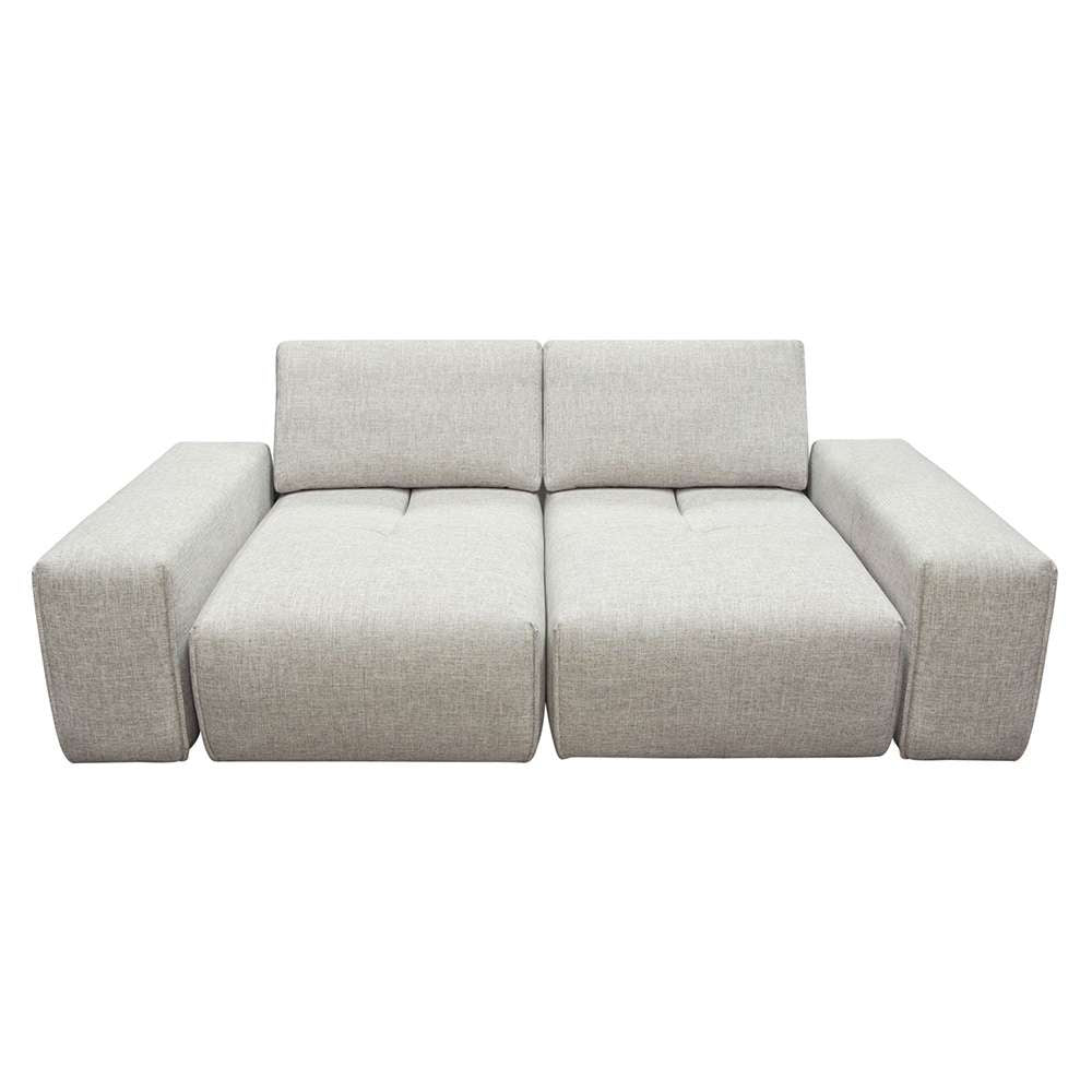 Diamond Sofa Jazz Modular 2-Seater with Adjustable Backrests in Light Brown Fabric - JAZZ2AC2ARLB veiw 2