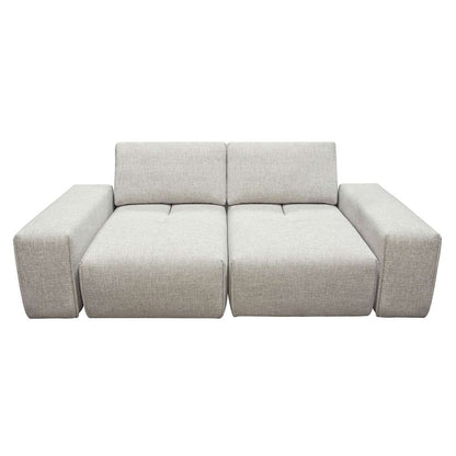 Diamond Sofa Jazz Modular 2-Seater with Adjustable Backrests in Light Brown Fabric - JAZZ2AC2ARLB veiw 2