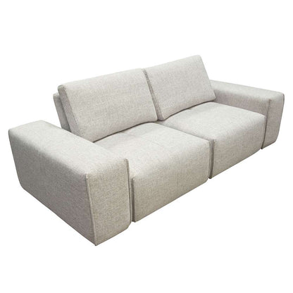 Diamond Sofa Jazz Modular 2-Seater with Adjustable Backrests in Light Brown Fabric - JAZZ2AC2ARLB veiw 5