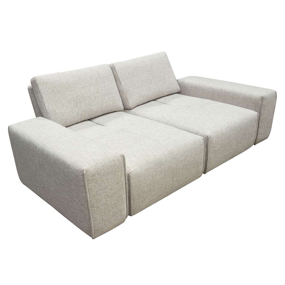 Diamond Sofa Jazz Modular 2-Seater with Adjustable Backrests in Light Brown Fabric - JAZZ2AC2ARLB veiw 6