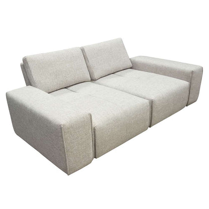 Diamond Sofa Jazz Modular 2-Seater with Adjustable Backrests in Light Brown Fabric - JAZZ2AC2ARLB veiw 6