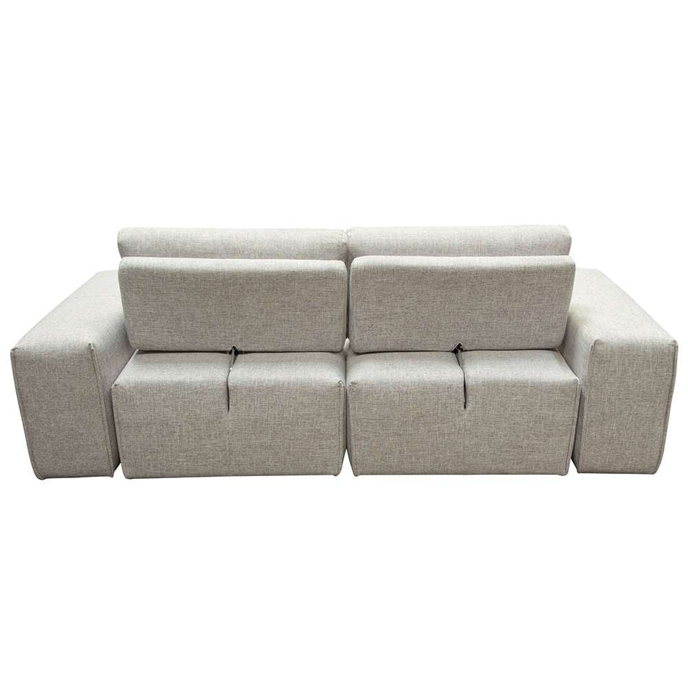 Diamond Sofa Jazz Modular 2-Seater with Adjustable Backrests in Light Brown Fabric - JAZZ2AC2ARLB veiw 9