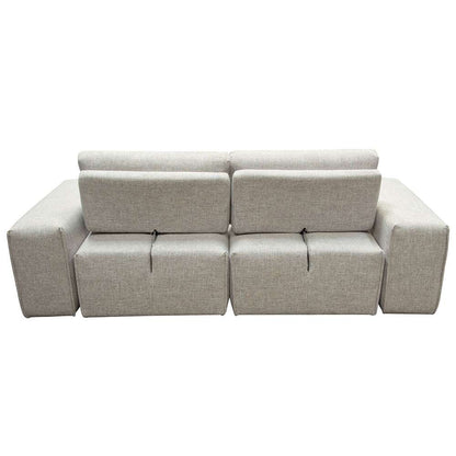 Diamond Sofa Jazz Modular 2-Seater with Adjustable Backrests in Light Brown Fabric - JAZZ2AC2ARLB veiw 9