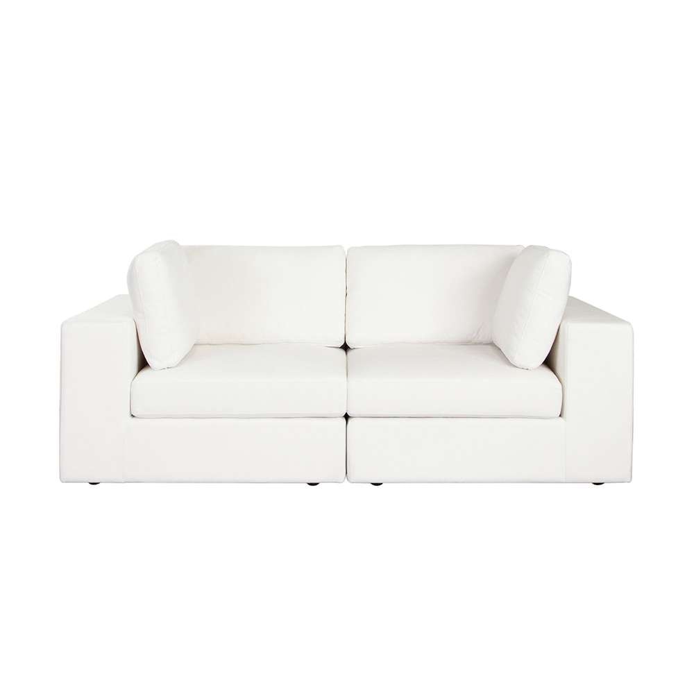 Diamond Sofa - Muse 2PC Modular Sofa in Mist White Performance Fabric - MUSE2SCWH veiw 1