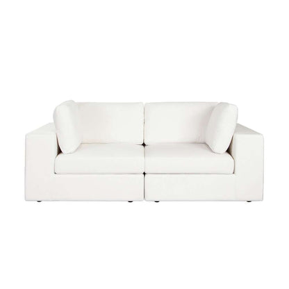 Diamond Sofa - Muse 2PC Modular Sofa in Mist White Performance Fabric - MUSE2SCWH veiw 1