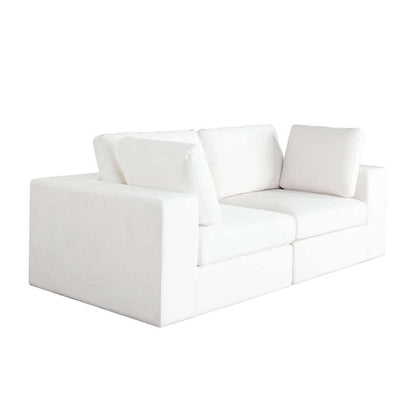 Diamond Sofa - Muse 2PC Modular Sofa in Mist White Performance Fabric - MUSE2SCWH veiw 6