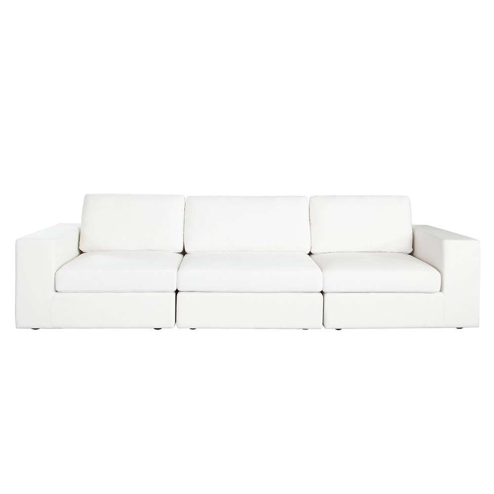 Diamond Sofa - Muse 3PC Modular Sofa in Mist White Performance Fabric - MUSE2SC1ACWH veiw 2