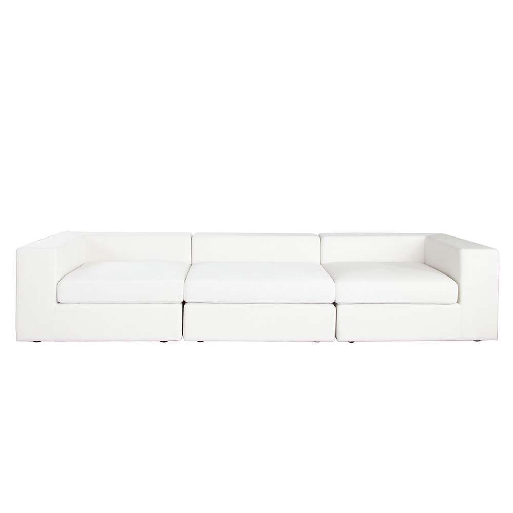 Diamond Sofa - Muse 3PC Modular Sofa in Mist White Performance Fabric - MUSE2SC1ACWH veiw 6