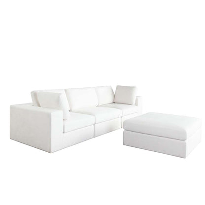 Diamond Sofa - Muse 4PC Modular Reversible Chaise Sectional in Mist White Performance Fabric - MUSE2SC1AC1OTWH veiw 8