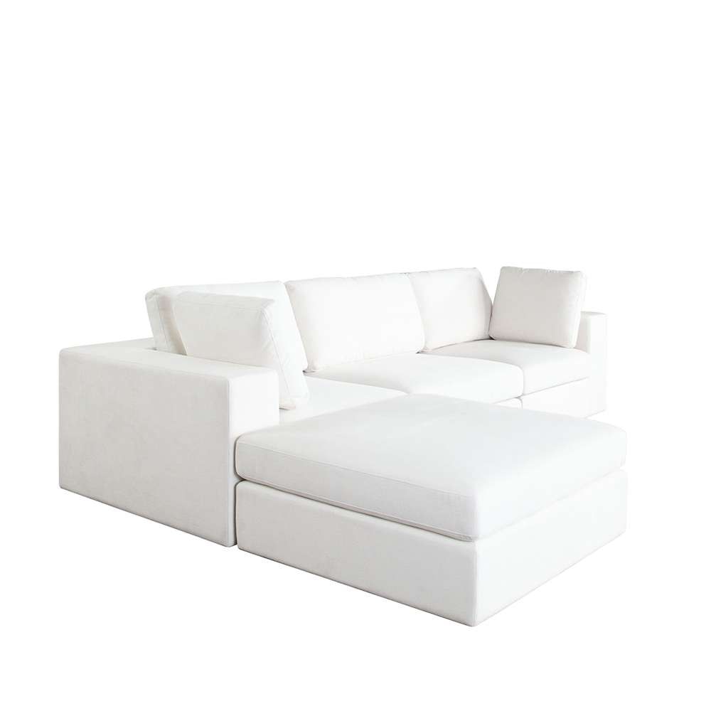 Diamond Sofa - Muse 4PC Modular Reversible Chaise Sectional in Mist White Performance Fabric - MUSE2SC1AC1OTWH veiw 9