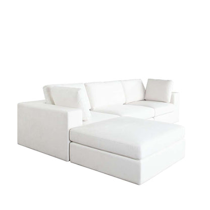 Diamond Sofa - Muse 4PC Modular Reversible Chaise Sectional in Mist White Performance Fabric - MUSE2SC1AC1OTWH veiw 9