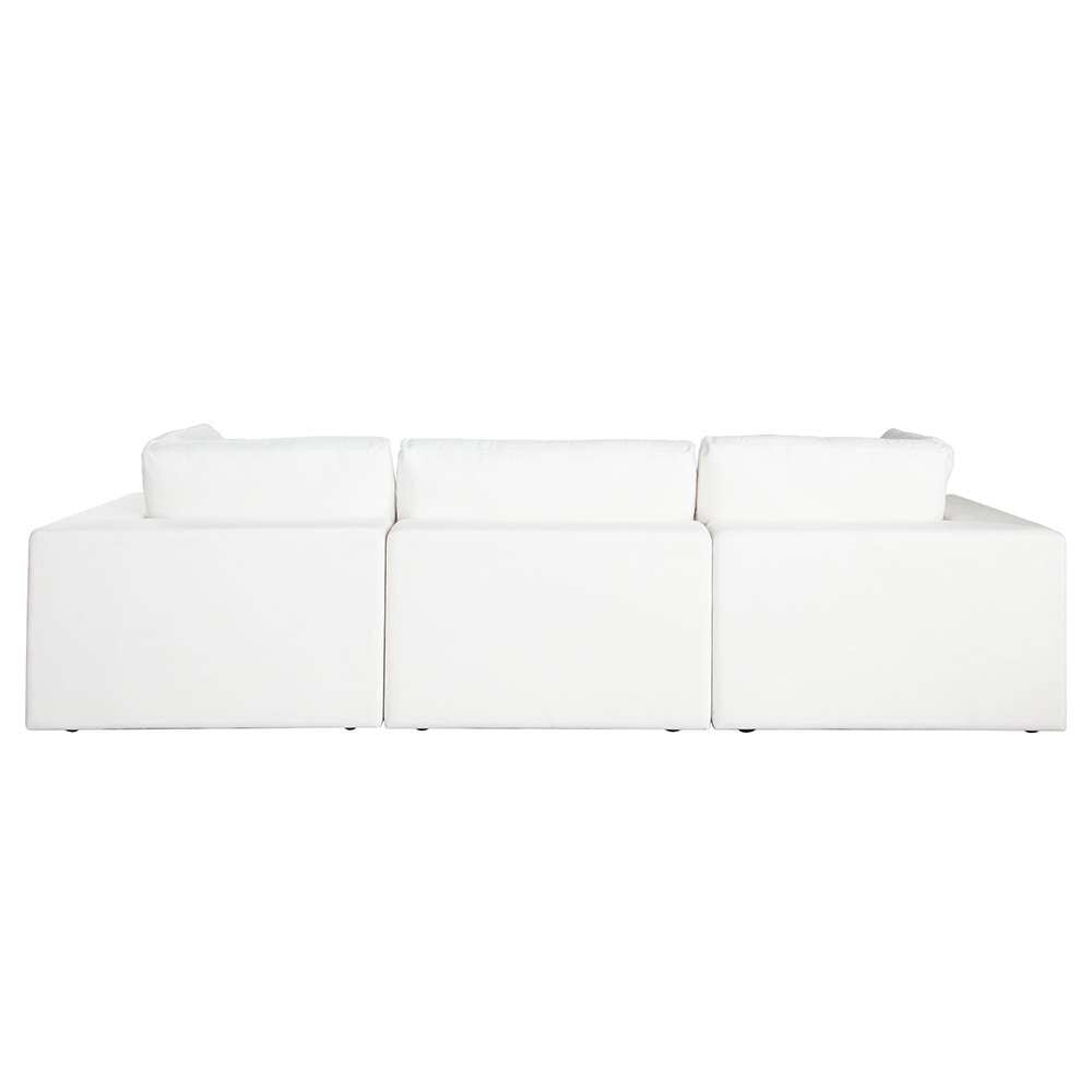 Diamond Sofa - Muse 4PC Modular Reversible Chaise Sectional in Mist White Performance Fabric - MUSE2SC1AC1OTWH veiw 12