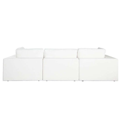 Diamond Sofa - Muse 4PC Modular Reversible Chaise Sectional in Mist White Performance Fabric - MUSE2SC1AC1OTWH veiw 12