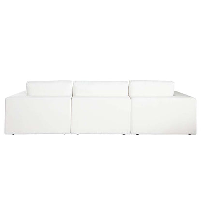 Diamond Sofa - Muse 4PC Modular Reversible Chaise Sectional in Mist White Performance Fabric - MUSE2SC1AC1OTWH veiw 13