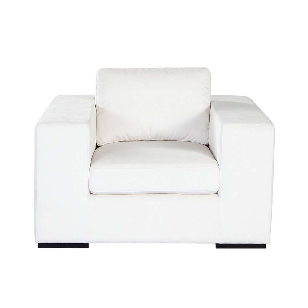 Diamond Sofa - Muse Accent Chair in Mist White Performance Fabric - MUSECHWH veiw 1