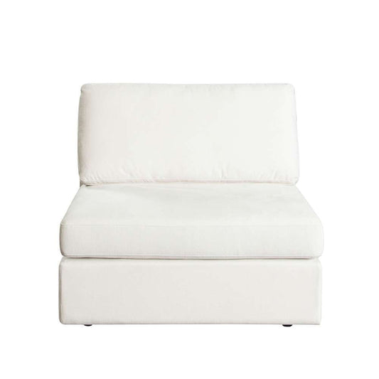 Diamond Sofa - Muse Armless Chair in Mist White Performance Fabric - MUSEACWH veiw 1