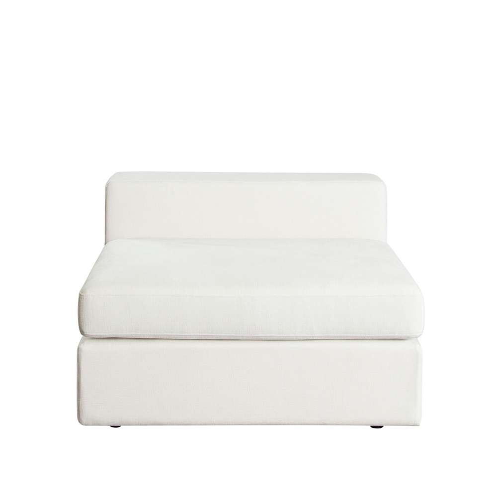 Diamond Sofa - Muse Armless Chair in Mist White Performance Fabric - MUSEACWH veiw 2