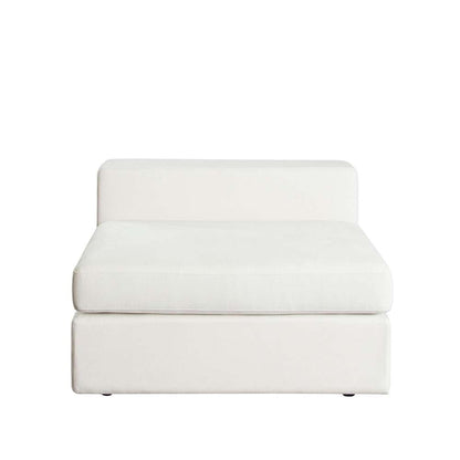 Diamond Sofa - Muse Armless Chair in Mist White Performance Fabric - MUSEACWH veiw 2