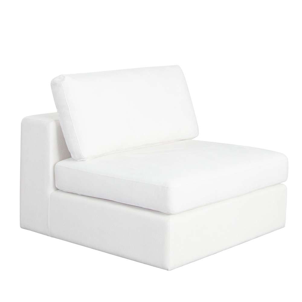 Diamond Sofa - Muse Armless Chair in Mist White Performance Fabric - MUSEACWH veiw 3